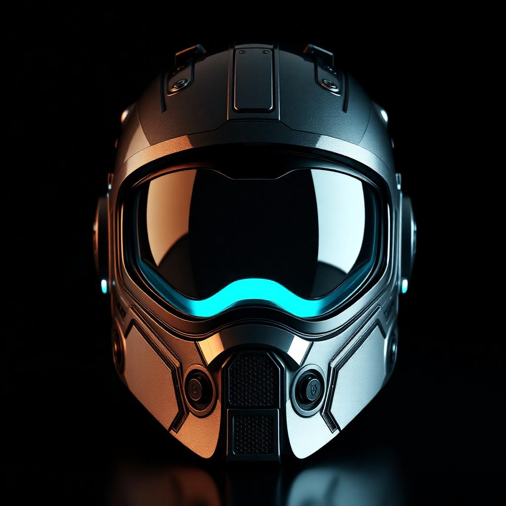 Sci-Fi Helmet — AI generated 3D model (Realistic)