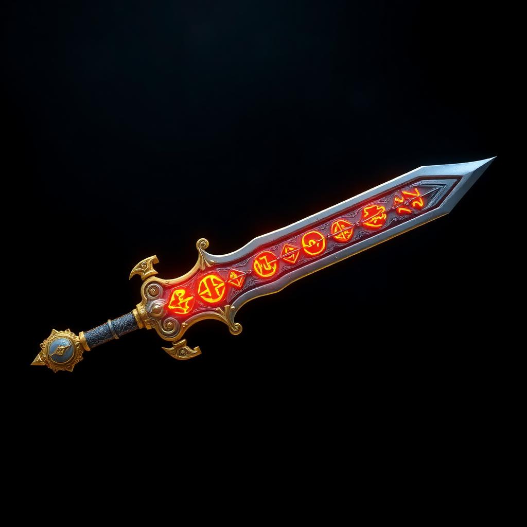Fantasy Sword — AI generated 3D model (Stylized)
